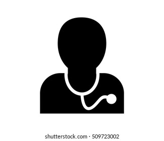 doctor silhouette medical medicare health care pharmacy clinic image vector icon