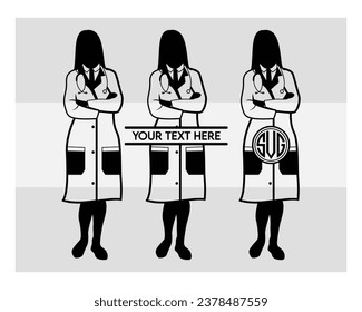 Doctor, Doctor Silhouette, profession, Doctor profession, stethoscope, Doctor Vector, Clipart, Woman, Man, Eps, 