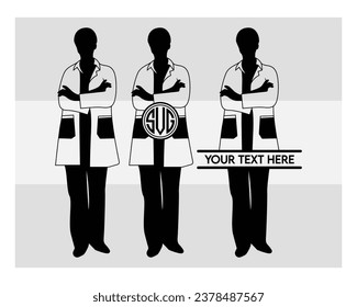 Doctor, Doctor Silhouette, profession, Doctor profession, stethoscope, Doctor Vector, Clipart, Woman, Man, Eps, 