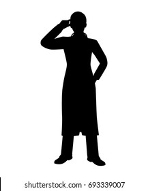 Doctor silhouette vector