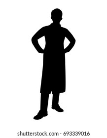 Doctor silhouette vector