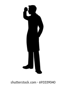 Doctor silhouette vector