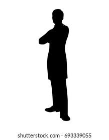 Doctor silhouette vector