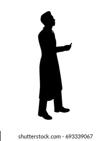 Doctor silhouette vector