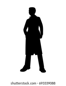 Doctor silhouette vector