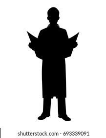 Doctor silhouette vector