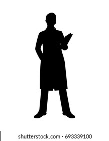 Doctor silhouette vector