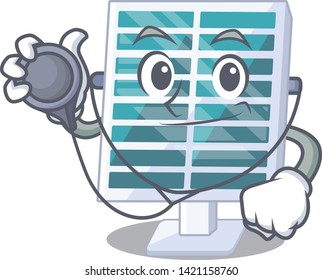 Doctor solar penels isolated in the cartoon