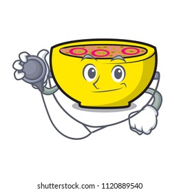 Doctor soup union character cartoon
