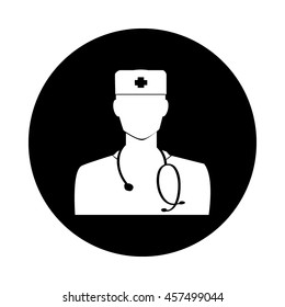 Doctor with stethoscope around his neck
