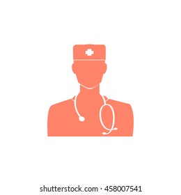 Doctor with stethoscope around his neck