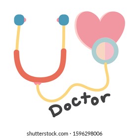 doctor Stethoscope with heart checking
