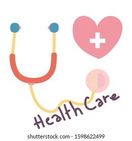 doctor Stethoscope with heart checking