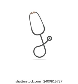 Doctor stethoscope on white background