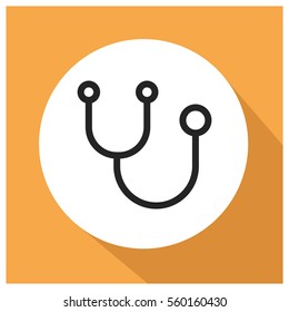 doctor stethoscope vector icon
