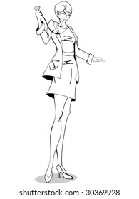 Doctor with stethoscope (vector); a JPG version is also available