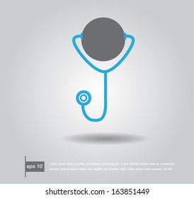 Doctor stethoscopical and vector illustration