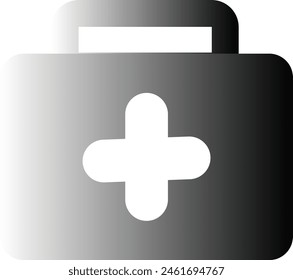 Doctor suitcase icon gradient color eps format 