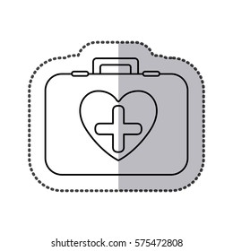 doctor suitcase icon image dessign, vector illustration