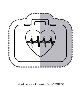 doctor suitcase icon image dessign, vector illustration