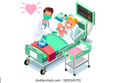 Doctor surgeon healthcare nurse in uniform. Clinic staff, medicine occupation, with stethoscope. Professions of the hospital, hold profession occupation for staff in uniform, hospital surgeon or nurse