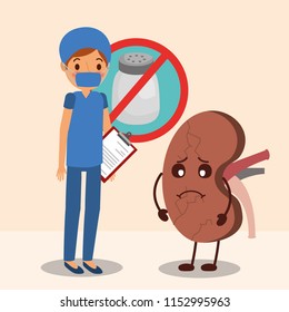 doctor surgeon sick kidney prohibited salt