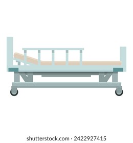 Doctor surgery bed icon cartoon vector. Hospital equipment. Sick care person