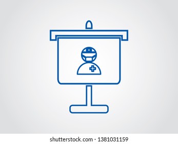 Doctor Surgery Graduation Jobs Presentations Icon Outline