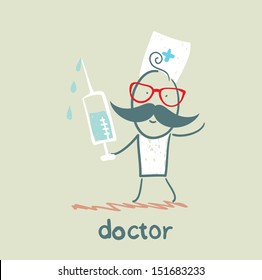 Doctor with a syringe