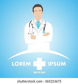 Doctor template illustration