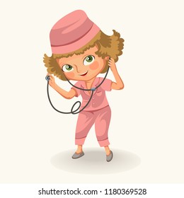 Doctor therapist colorful poster