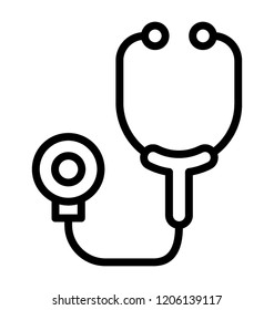 A doctor tool or medical device, stethoscope 