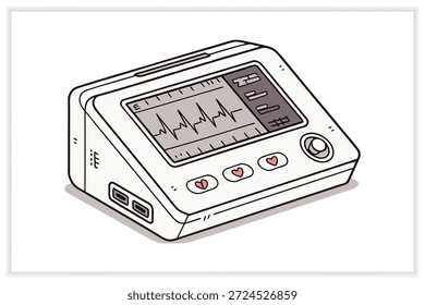 Ferramentas Médicas Vetor Ilustração Conjunto Equipamentos Médicos, Saúde, Instrumentos de Diagnóstico