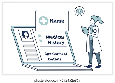 Ferramentas Médicas Vetor Ilustração Conjunto Equipamentos Médicos, Saúde, Instrumentos de Diagnóstico