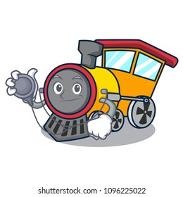 Doctor train character cartoon style