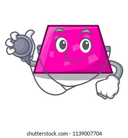 Doctor trapezoid character cartoon style