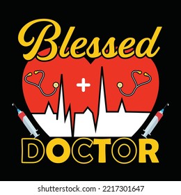 Doctor t-shirt design vector template