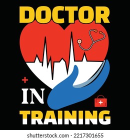 Doctor t-shirt design vector template