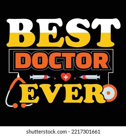 Doctor t-shirt design vector template