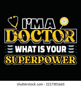 Doctor t-shirt design vector template