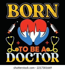 Doctor t-shirt design vector template