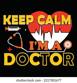 Doctor t-shirt design vector template