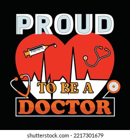 Doctor t-shirt design vector template