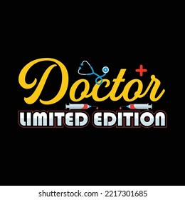 Doctor t-shirt design vector template