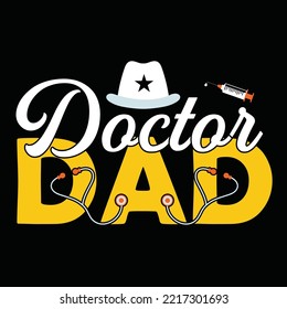 Doctor t-shirt design vector template