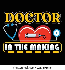 Doctor t-shirt design vector template