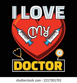 Doctor t-shirt design vector template