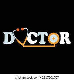 Doctor t-shirt design vector template