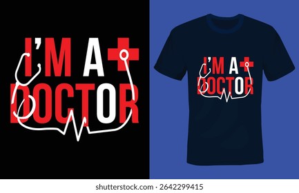 Doctor Typography T-shirt Design, Physician Typography T-shirt Design, medico Typography Tee shirt Design.