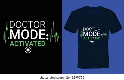 Doctor Typography T-shirt Design, Physician Typography T-shirt Design, medico Typography Tee shirt Design.